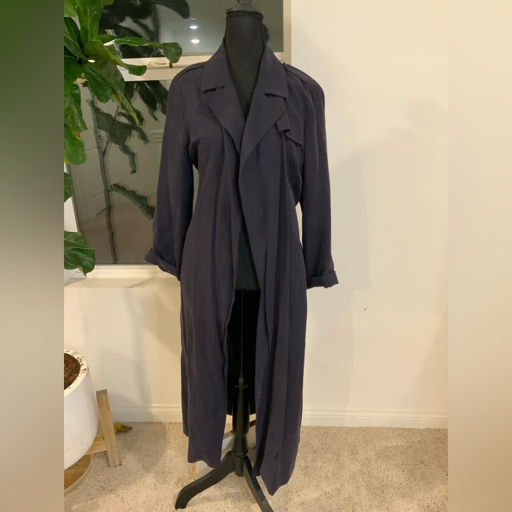 French Connection Midnight Blue Trench